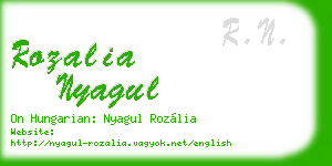 rozalia nyagul business card