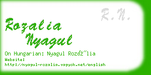 rozalia nyagul business card
